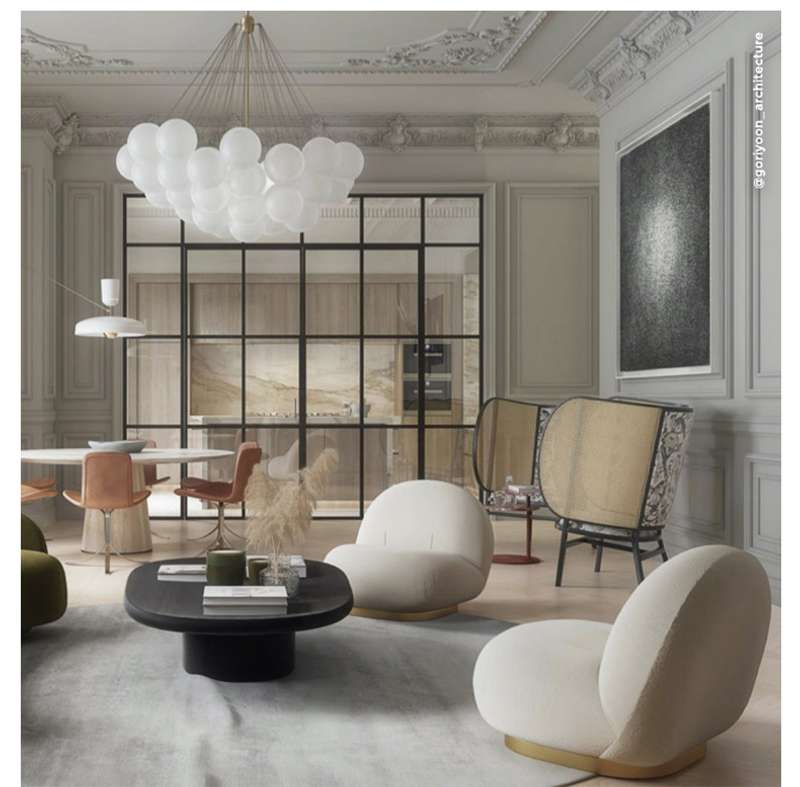 Customer photo: mid-century modern chairs in a home setting